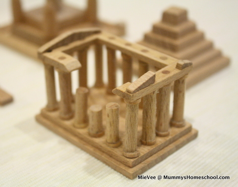 Muji World Heritage wooden minatures