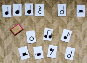 musical notes cards