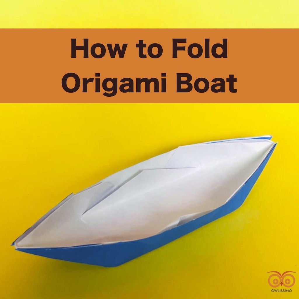 how to fold origami boat